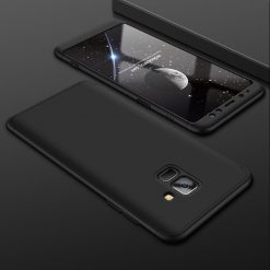Lacné Kryty | Puzdro 360 Protection čierne – Samsung Galaxy A8 2018 | Lacné Kryty
