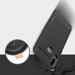 Lacné Kryty | Zadný kryt iPaky Slim Carbon čierny – Huawei P20 Lite | Lacné Kryty