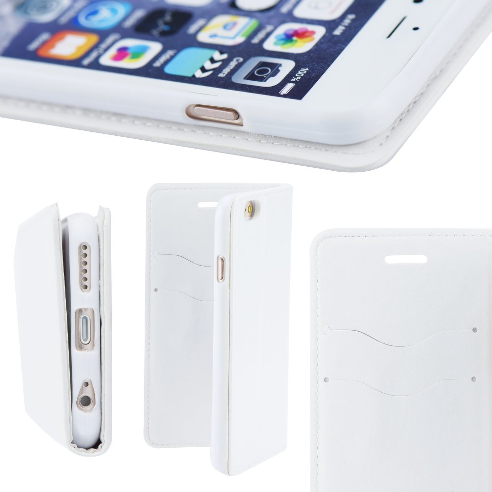 Knižkové puzdro Magnet Book biele – iPhone 5/5S/SE | Lacné Kryty Lacné Kryty | Knižkové puzdro Magnet Book biele – iPhone 5/5S/SE | Lacné Kryty
