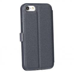 Lacné Kryty | Knižkové puzdro Book Pocket sivé – iPhone 5/5S/SE | Lacné Kryty