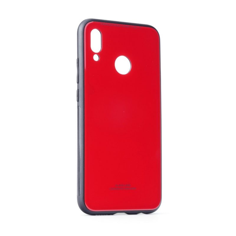 Lacné Kryty | Sklenený kryt Glass Case červený – Huawei P20 Lite