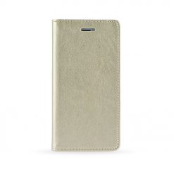 Lacné Kryty | Knižkové puzdro Magnet Book zlaté – Samsung Galaxy A8 2018 | Lacné Kryty