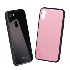 Lacné Kryty | Sklenený kryt Glass Case ružový – Apple iPhone 7 / iPhone 8 / iPhone SE 2020 / iPhone SE 2022 | Lacné Kryty