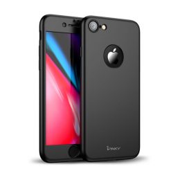 Puzdro iPaky 360 Protection Full Body čierne + Tvrdené sklo – iPhone 8