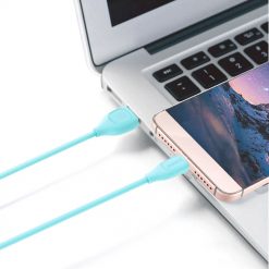 Lacné Kryty | Dátový kábel REMAX RC-050m Lesu USB-C 1m bledomodrý | Lacné Kryty