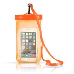 Lacné Kryty | Vodeodolné puzdro na rameno univerzálne 5,5″ oranžové | Lacné Kryty