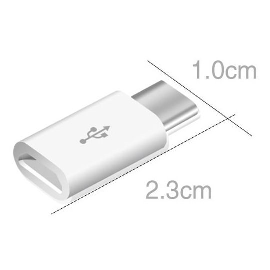 Redukcia z Micro USB na USB-C biela | Lacné Kryty Lacné Kryty | Redukcia z Micro USB na USB-C biela | Lacné Kryty