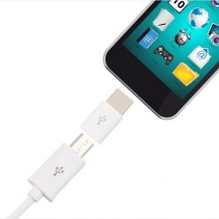 Redukcia z Micro USB na USB-C biela | Lacné Kryty Lacné Kryty | Redukcia z Micro USB na USB-C biela | Lacné Kryty