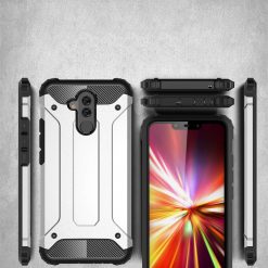Odolný kryt Hybrid Armor strieborný – Huawei Mate 20 Lite | Lacné Kryty Lacné Kryty | Odolný kryt Hybrid Armor strieborný – Huawei Mate 20 Lite | Lacné Kryty