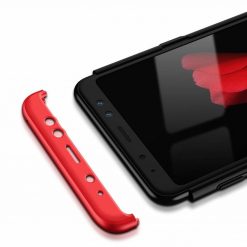 Lacné Kryty | Puzdro 360 Protection čierno-červené – Samsung Galaxy A8 2018 | Lacné Kryty