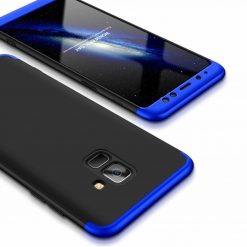 Lacné Kryty | Puzdro 360 Protection čierno-modré – Samsung Galaxy A8 2018 | Lacné Kryty
