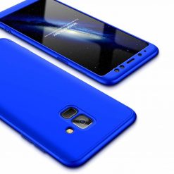 Lacné Kryty | Puzdro 360 Protection modré – Samsung Galaxy A8 2018 | Lacné Kryty