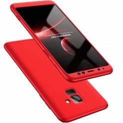 Lacné Kryty | Puzdro 360 Protection červené – Samsung Galaxy A8 2018 | Lacné Kryty