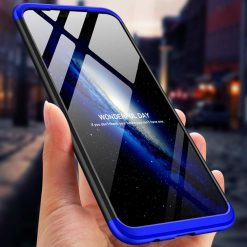 Lacné Kryty | Puzdro 360 Protection čierno-modré – Huawei Mate 20 Lite | Lacné Kryty