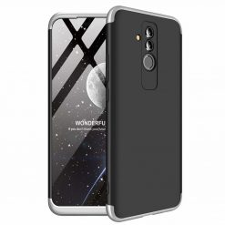 Puzdro 360 Protection čierno-strieborný – Huawei Mate 20 Lite