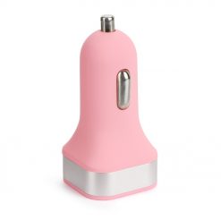 Lacné Kryty | Nabíjačka do auta na 2 USB ružová | Lacné Kryty