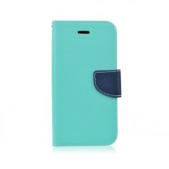 Peňaženkové puzdro Fancy Book mätovo-modré – iPhone X / XS