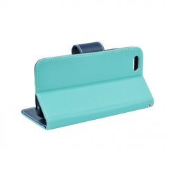 Lacné Kryty | Peňaženkové puzdro Fancy Book mätovo-modré – iPhone X / XS | Lacné Kryty
