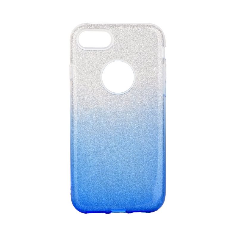 Ligotavý Kryt Forcell Shining transparentno-modrý – iPhone 7 / 8