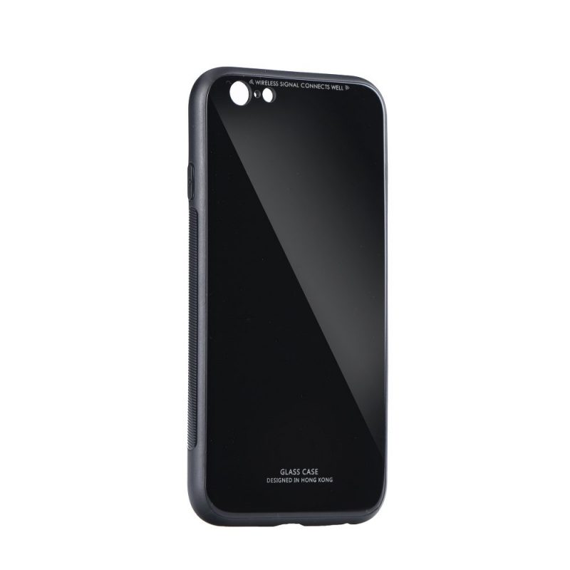 Lacné Kryty | Sklenený kryt Glass Case čierny – iPhone X / XS