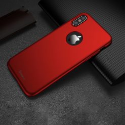 Lacné Kryty | Puzdro iPaky 360 Protection Full Body červené + Tvrdené sklo – iPhone X / XS | Lacné Kryty