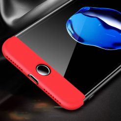 Lacné Kryty | Puzdro 360 Protection červeno-čierne – iPhone 7 Plus | Lacné Kryty