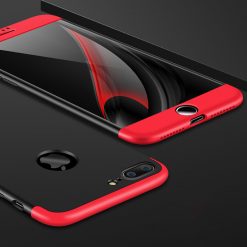 Lacné Kryty | Puzdro 360 Protection červeno-čierne – iPhone 7 Plus | Lacné Kryty