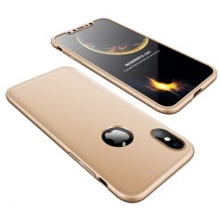 Puzdro 360 Protection zlaté – iPhone X / XS