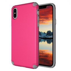 Odolný kryt Light Armor ružový – iPhone X / XS