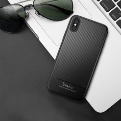 Zadný kryt iPaky Carbon Fiber čierny – iPhone X / XS | Lacné Kryty Lacné Kryty | Zadný kryt iPaky Carbon Fiber čierny – iPhone X / XS | Lacné Kryty