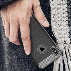 Zadný kryt iPaky Slim Carbon čierny – iPhone X / XS | Lacné Kryty Lacné Kryty | Zadný kryt iPaky Slim Carbon čierny – iPhone X / XS | Lacné Kryty