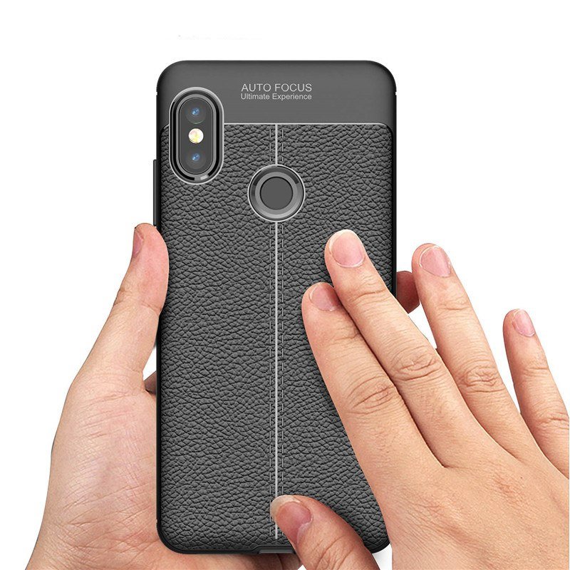Zadný kryt litchi pattern čierny – Xiaomi Mi A2 | Lacné Kryty Lacné Kryty | Zadný kryt litchi pattern čierny – Xiaomi Mi A2 | Lacné Kryty