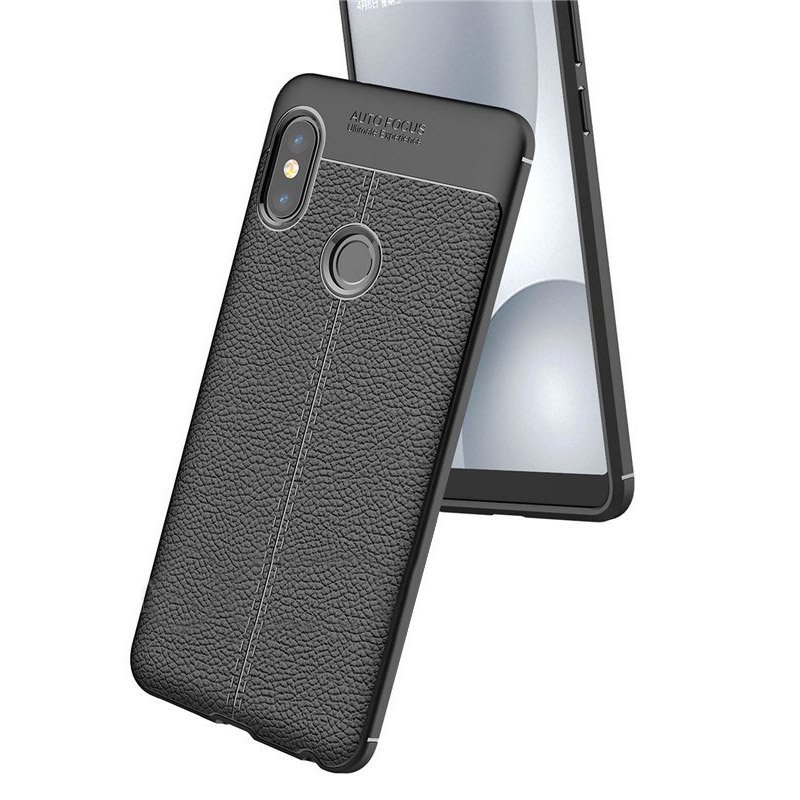 Zadný kryt litchi pattern čierny – Xiaomi Mi A2 | Lacné Kryty Lacné Kryty | Zadný kryt litchi pattern čierny – Xiaomi Mi A2 | Lacné Kryty