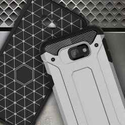 Odolný kryt Hybrid Armor strieborný – Samsung Galaxy J4+ (J4 Plus) | Lacné Kryty Lacné Kryty | Odolný kryt Hybrid Armor strieborný – Samsung Galaxy J4+ (J4 Plus) | Lacné Kryty