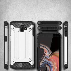 Lacné Kryty | Odolný kryt Hybrid Armor strieborný – Samsung Galaxy J6+ (J6 Plus) | Lacné Kryty