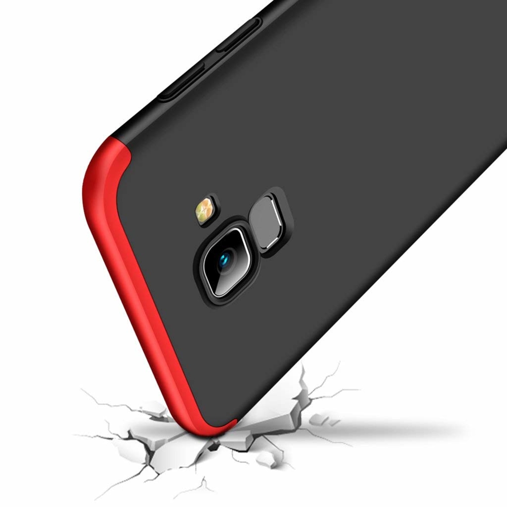 Puzdro 360 Protection červeno-čierne – Samsung Galaxy A6 2018 | Lacné Kryty Lacné Kryty | Puzdro 360 Protection červeno-čierne – Samsung Galaxy A6 2018 | Lacné Kryty
