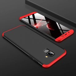 Puzdro 360 Protection červeno-čierne – Samsung Galaxy A6 2018 | Lacné Kryty Lacné Kryty | Puzdro 360 Protection červeno-čierne – Samsung Galaxy A6 2018 | Lacné Kryty