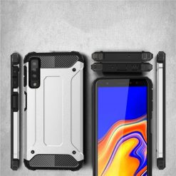 Lacné Kryty | Odolný kryt Hybrid Armor strieborný – Samsung Galaxy A7 2018 (A750) | Lacné Kryty