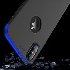 Puzdro 360 Protection modro-čierne s dierou na Apple logo – iPhone Xr | Lacné Kryty Lacné Kryty | Puzdro 360 Protection modro-čierne s dierou na Apple logo – iPhone Xr | Lacné Kryty