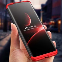 Lacné Kryty | Puzdro 360 Protection červeno-čierne – Huawei Mate 20 Pro | Lacné Kryty