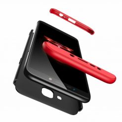 Lacné Kryty | Puzdro 360 Protection červeno-čierne – Samsung Galaxy J4+ (J4 Plus) | Lacné Kryty