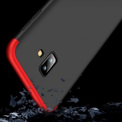 Puzdro 360 Protection červeno-čierne – Samsung Galaxy J6+ (J6 Plus) | Lacné Kryty Lacné Kryty | Puzdro 360 Protection červeno-čierne – Samsung Galaxy J6+ (J6 Plus) | Lacné Kryty