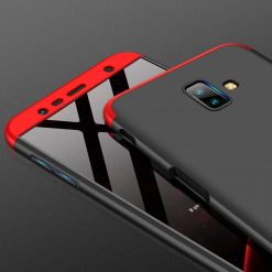 Puzdro 360 Protection červeno-čierne – Samsung Galaxy J6+ (J6 Plus) | Lacné Kryty Lacné Kryty | Puzdro 360 Protection červeno-čierne – Samsung Galaxy J6+ (J6 Plus) | Lacné Kryty