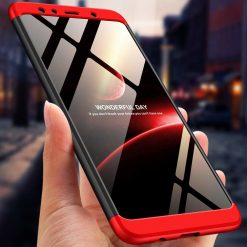 Puzdro 360 Protection červeno-čierne – Samsung Galaxy A7 2018 (A750) | Lacné Kryty Lacné Kryty | Puzdro 360 Protection červeno-čierne – Samsung Galaxy A7 2018 (A750) | Lacné Kryty
