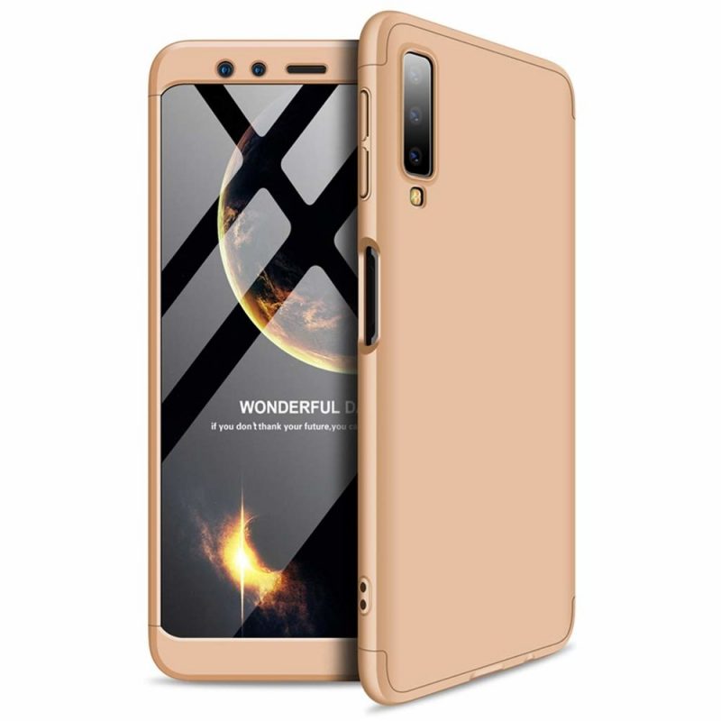 Lacné Kryty | Puzdro 360 Protection zlaté – Samsung Galaxy A7 2018 (A750)