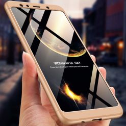 Puzdro 360 Protection zlaté – Samsung Galaxy A7 2018 (A750) | Lacné Kryty Lacné Kryty | Puzdro 360 Protection zlaté – Samsung Galaxy A7 2018 (A750) | Lacné Kryty