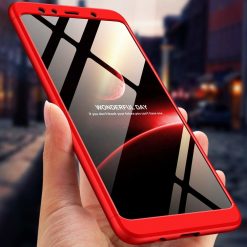 Lacné Kryty | Puzdro 360 Protection červené – Samsung Galaxy A7 2018 (A750) | Lacné Kryty