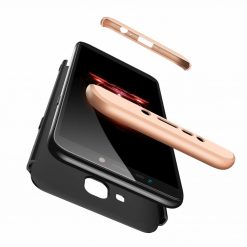 Lacné Kryty | Puzdro 360 Protection zlato-čierne – Samsung Galaxy J4+ (J4 Plus) | Lacné Kryty