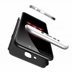 Lacné Kryty | Puzdro 360 Protection čierno-strieborné – Samsung Galaxy J4+ (J4 Plus) | Lacné Kryty