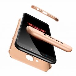 Lacné Kryty | Puzdro 360 Protection zlaté – Samsung Galaxy J4+ (J4 Plus) | Lacné Kryty